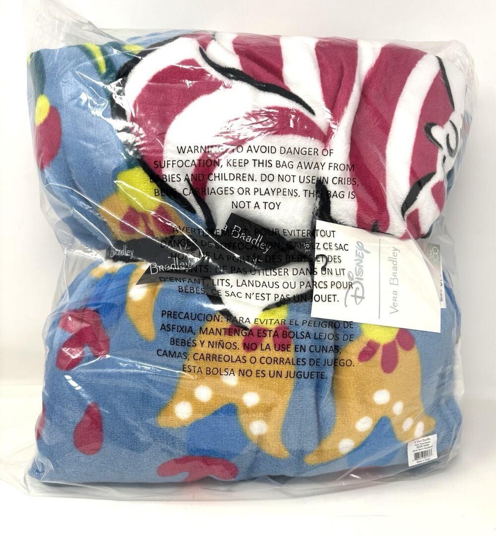 Vera Bradley Alice In Wonderland Throw Blanket Disney Cheshire Cat 100 Year Ann